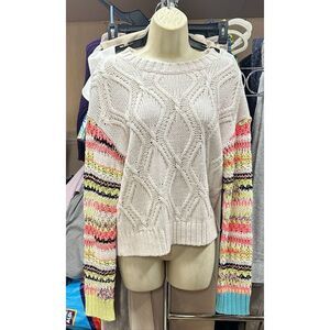 Lisa Todd Pull Over Sweater in Cream NWT Size Small